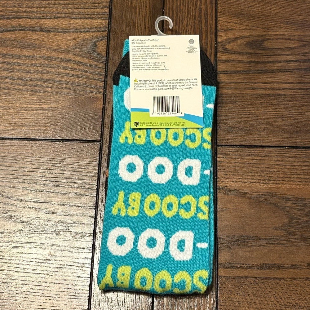 3/$20 Scooby-Doo Crew Socks NWT | Funny Cartoon Dog Lover Gift | Adult 6–12 - Picture 4 of 6